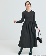 Knit docking balloon dress