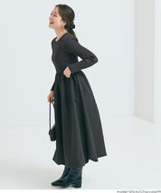 Knit docking balloon dress