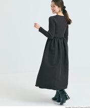 Knit docking balloon dress