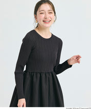 Knit docking balloon dress