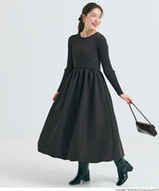 Knit docking balloon dress