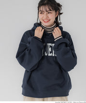 Sagara embroidery brushed lining hoodie