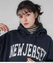 Sagara embroidery brushed lining hoodie