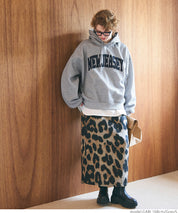 Sagara embroidery brushed lining hoodie