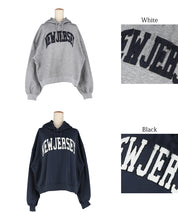 Sagara embroidery brushed lining hoodie