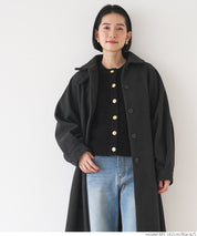 Gold button loop knit cardigan