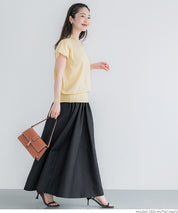 French Sleeves Turtleneck Light Knit Top