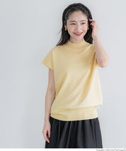 French Sleeves Turtleneck Light Knit Top