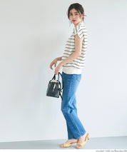 French Sleeves Turtleneck Light Knit Top