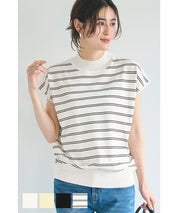 French Sleeves Turtleneck Light Knit Top