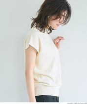 French Sleeves Turtleneck Light Knit Top