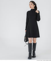 Ribbed knit mini dress