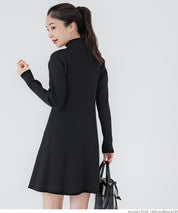 Ribbed knit mini dress
