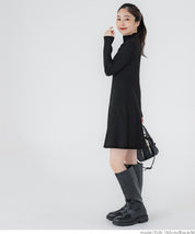 Ribbed knit mini dress