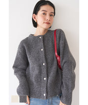 Double-face knit cardigan