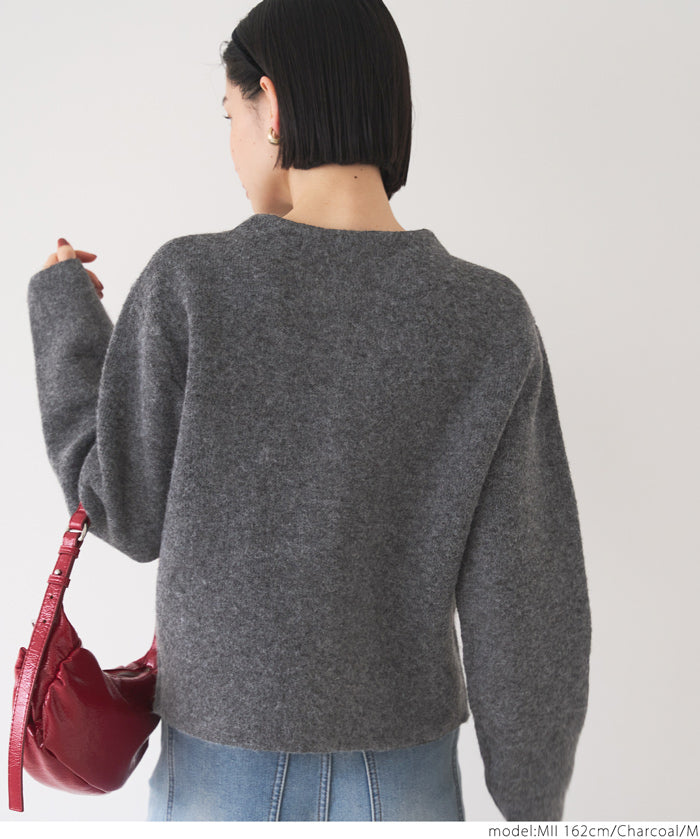 Double-face knit cardigan