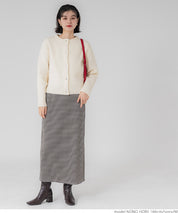 Double-face knit cardigan