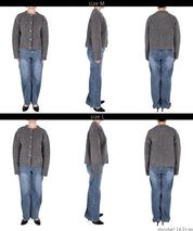 Double-face knit cardigan