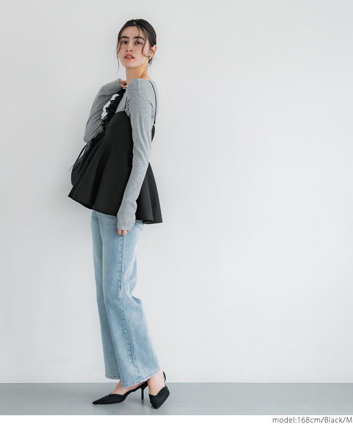 Lightweight and fluffy two-way strapless tube top