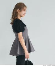 Lightweight and fluffy two-way strapless tube top