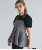 Lightweight and fluffy two-way strapless tube top