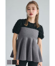 Lightweight and fluffy two-way strapless tube top