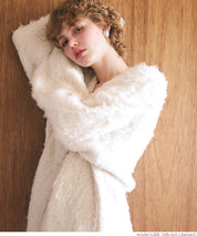 Mohair-style knit cardigan