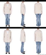 Mohair-style knit cardigan