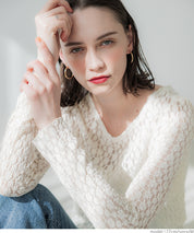 Japanese style lace see-through inner top