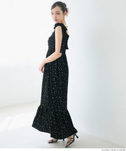 Willow Texture Japanese Slim Bow Dress