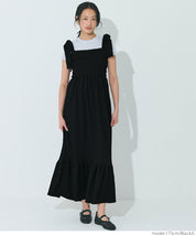 Willow Texture Japanese Slim Bow Dress