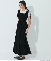 Willow Texture Japanese Slim Bow Dress