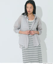 Slim-fit striped sleeveless knitted casual dress