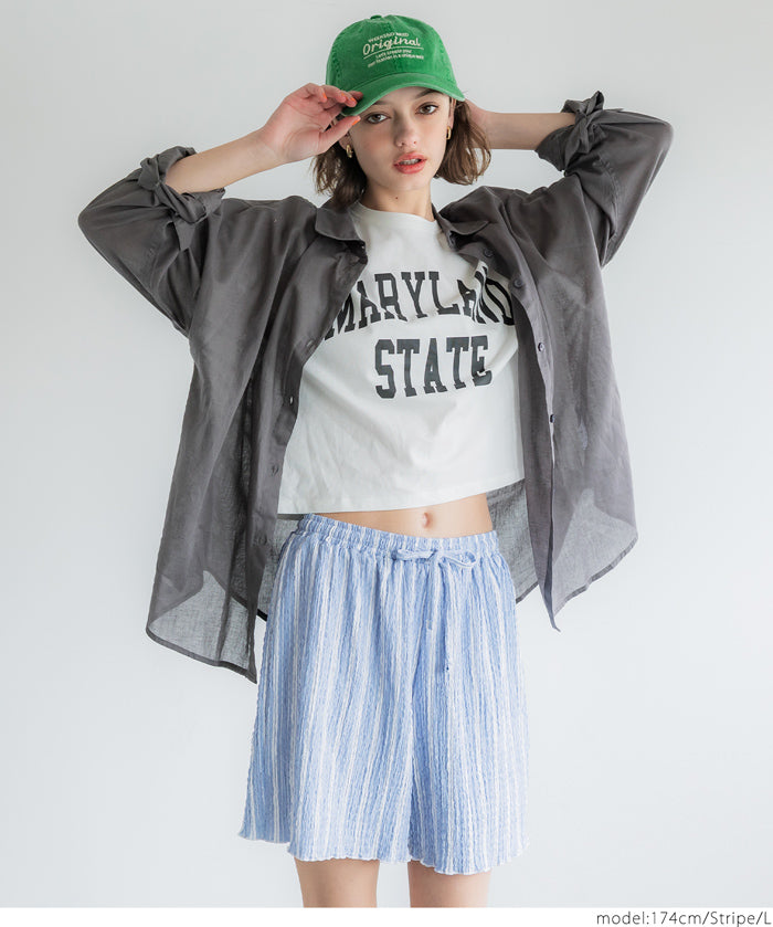 Elastic Willow Texture Lounge Shorts