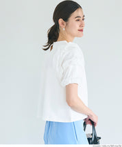 Temperament lotus leaf decoration short sleeve top