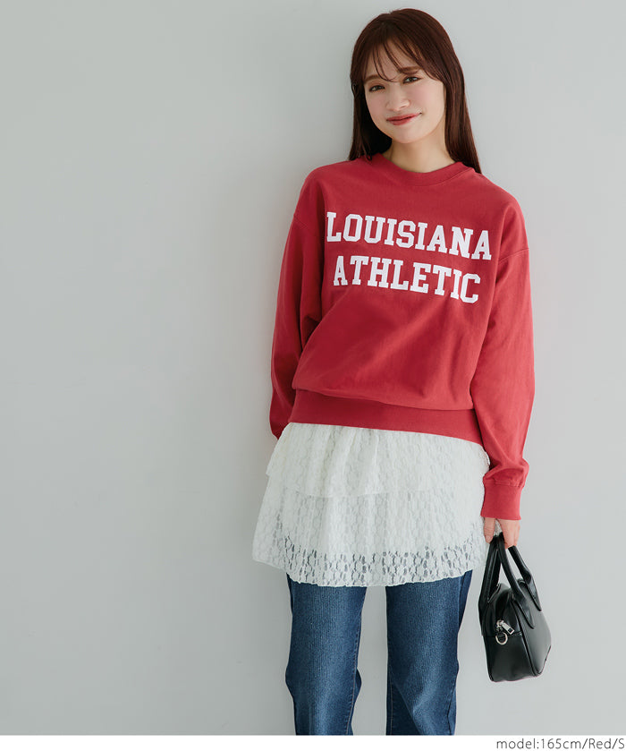 Vintage logo cotton long sleeve sweatshirt