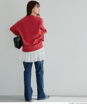 Vintage logo cotton long sleeve sweatshirt