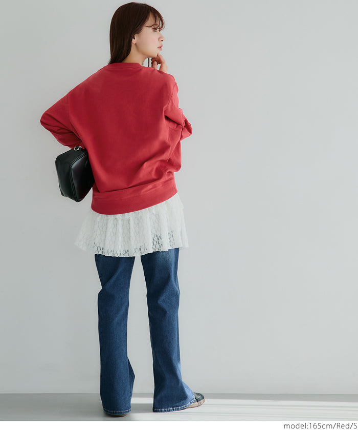 Vintage logo cotton long sleeve sweatshirt