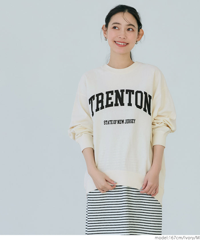 Vintage logo cotton long sleeve sweatshirt