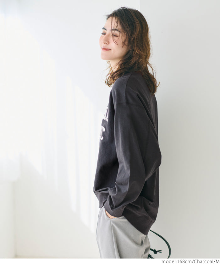 Vintage logo cotton long sleeve sweatshirt