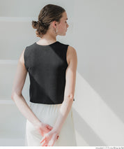 Simple Temperament Gold Button Knitted Vest