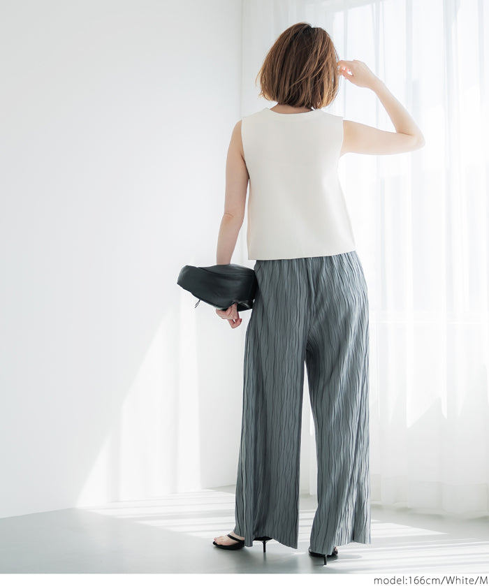 Simple Temperament Gold Button Knitted Vest