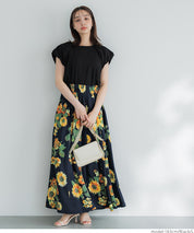 Willow fabric Japanese style puff sleeve vest