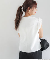 Elegant Japanese-style lace cuffs sleeveless vest