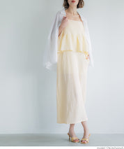 Willow Texture Double Layer Spaghetti Strap Dress