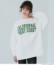 American LOGO round neck cotton long sleeve casual sweatshirt