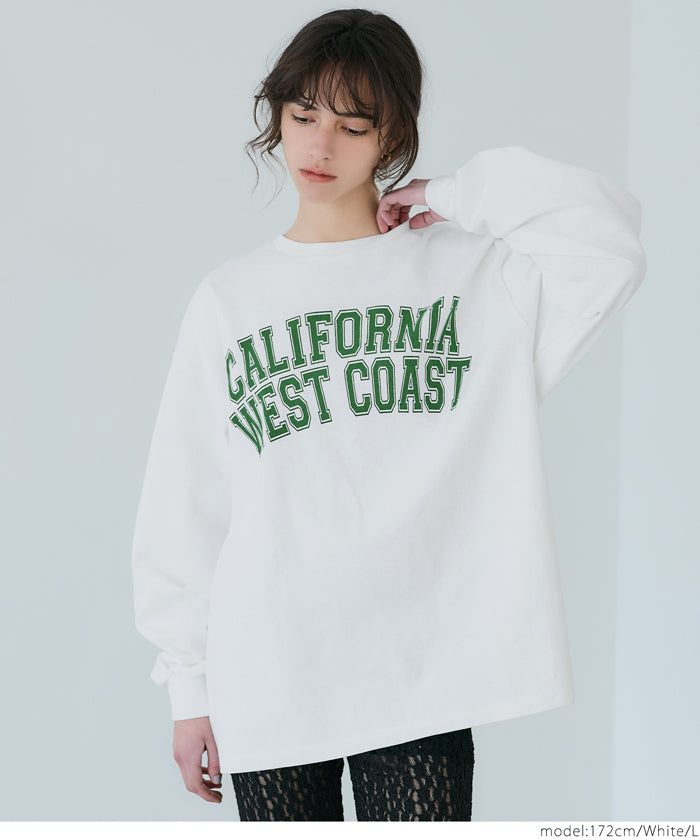 American LOGO round neck cotton long sleeve casual sweatshirt