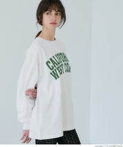 American LOGO round neck cotton long sleeve casual sweatshirt