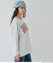 American LOGO round neck cotton long sleeve casual sweatshirt