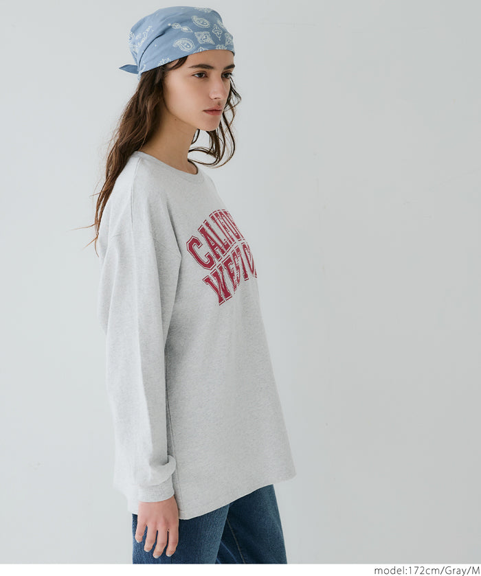 American LOGO round neck cotton long sleeve casual sweatshirt